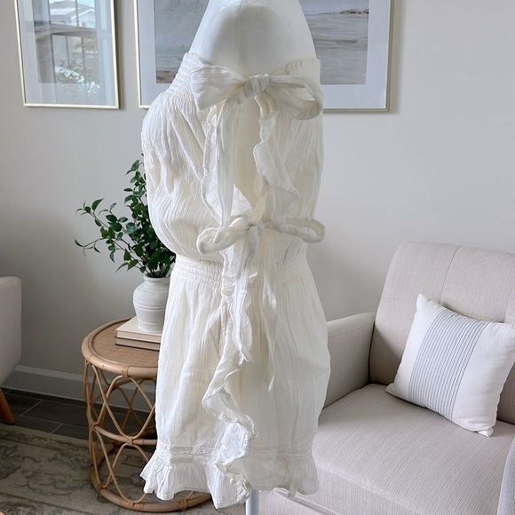 NWOT Free People Feelin' Fancy Convertible Romper Ivory XS - Picture 9 of 16